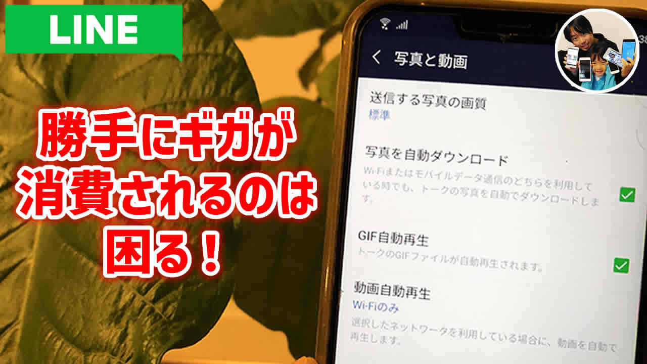 動画の自動再生をオフ