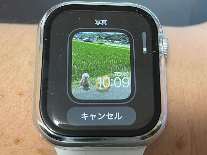 アップルウォッチ 保存してある写真を時計盤