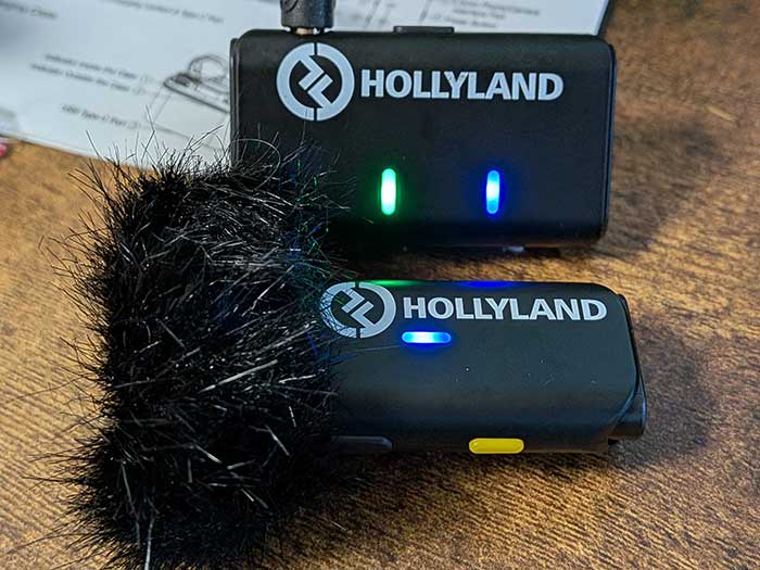 Hollyland-Lark M1の送信機(マイク)