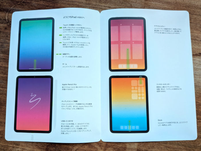 iPad mini7 クイックガイド