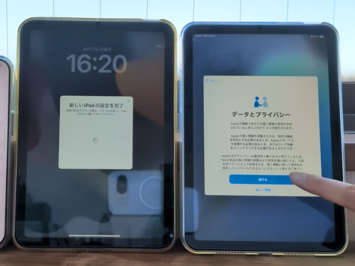 iPad mini7 データとプライバシー