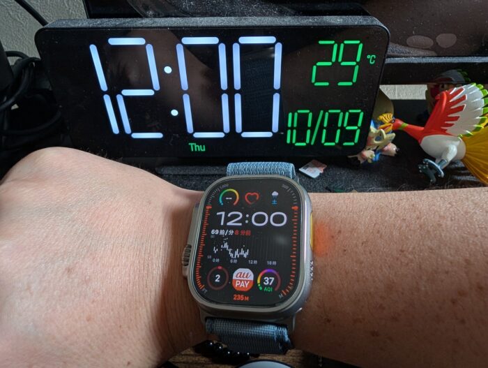 アップルウォッチウルトラ3 バッテリー100%から84時間経過