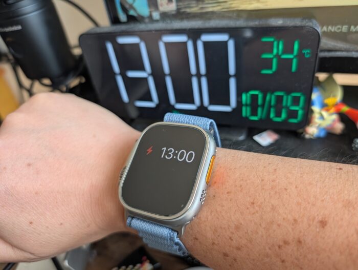 アップルウォッチウルトラ3 バッテリー100%から85時間経過