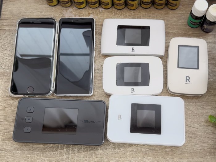 Rakuten WiFi Pocket 5G 大きさの比較参考