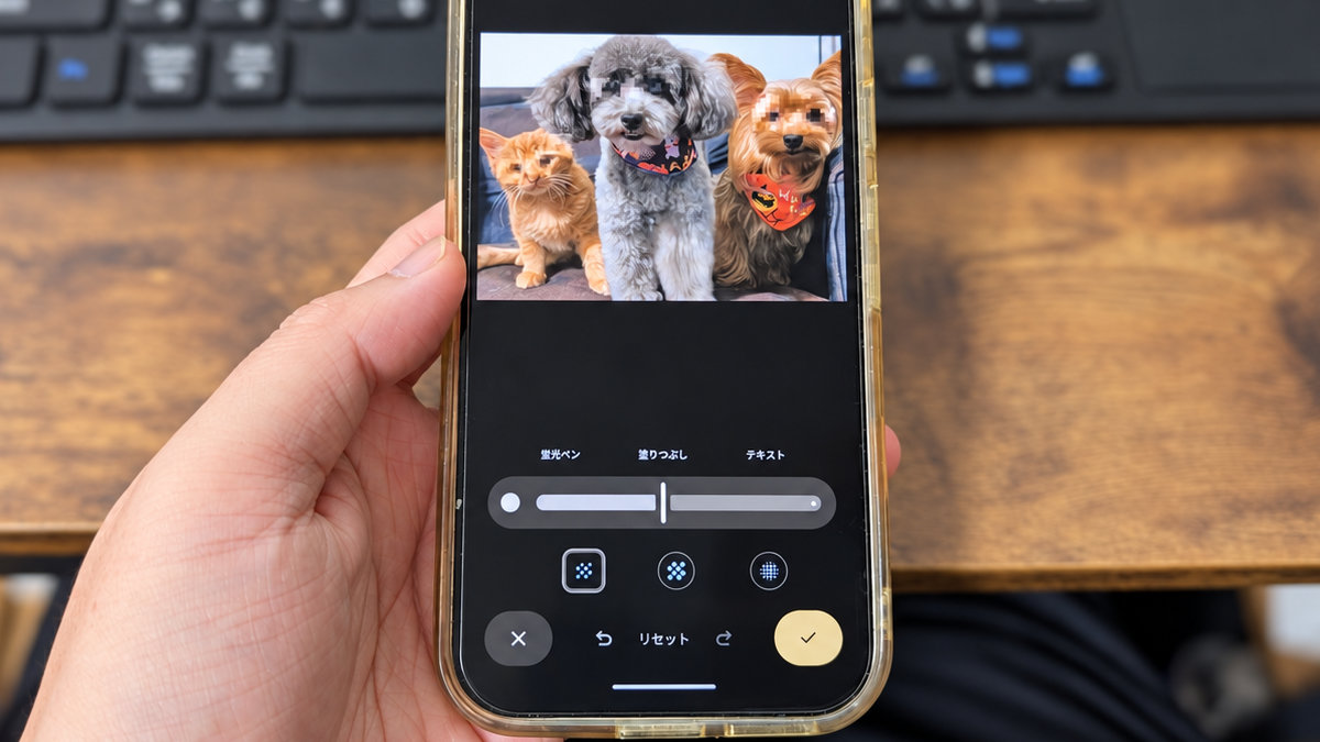 Googleフォトで写真にモザイクを入れれるようになった!